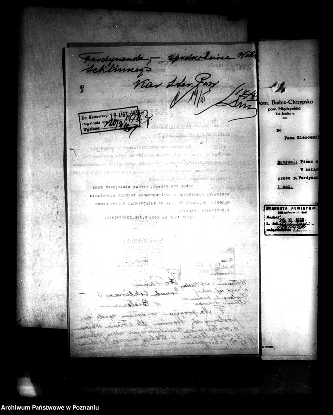 Obraz 12 z jednostki "Majątek Białcz powiat międzychodzki wyłączenie z art. 4/5 ustawy o reformie rolnej Dr Wilhelm Schlinke"