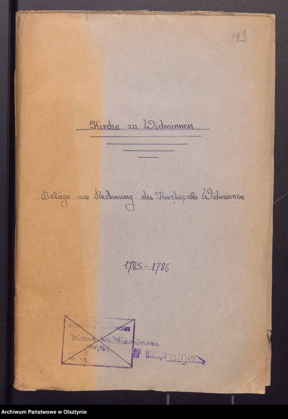 image.from.unit.number "Jahr Kirchen Rechnung der Widminschen Kirchen aller Einnahme und Ausgabe wie auch Bau-Rechnung"
