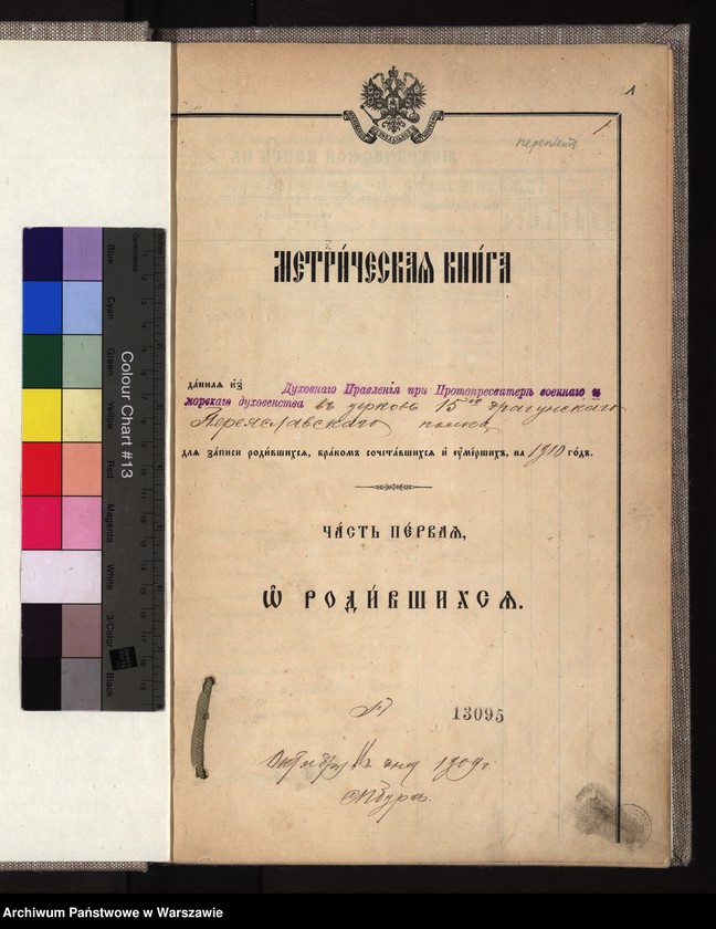 Obraz z jednostki "Akta urodzeń, małżeństw i zgonów"