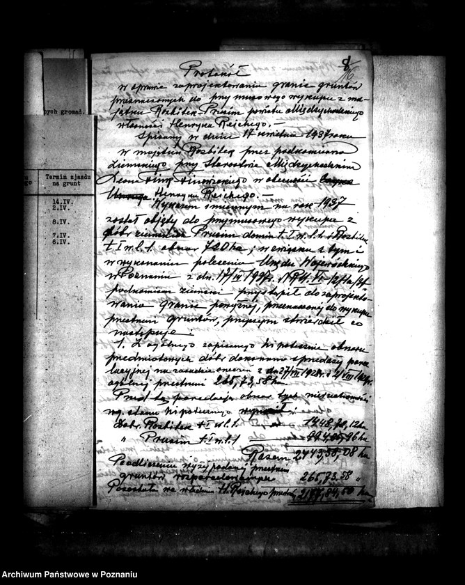 Obraz 17 z jednostki "Majątek Rozbitek-Prusim powiatu międzychodzkiego przymusowy wykup Henryk Reiche"