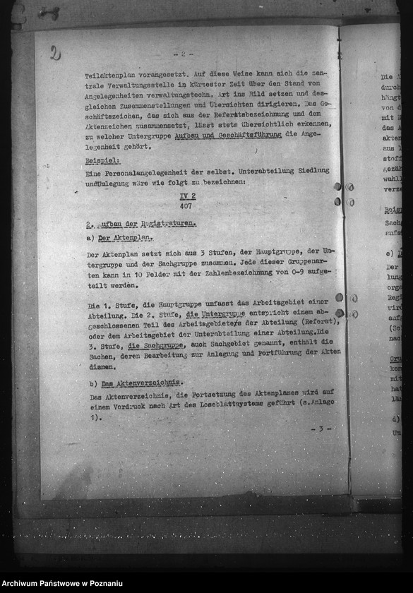 Obraz 6 z jednostki "Organisation und Führung der Registraturen bei der Behörde des Reichsstatthalters im Reichsgau Wartheland"