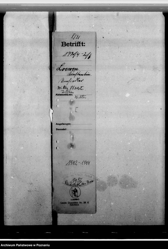 Obraz 4 z jednostki "Lowen, Konstantin - Umsiedler, urzędnik, Willy Woeste, Fischer, Wetter"