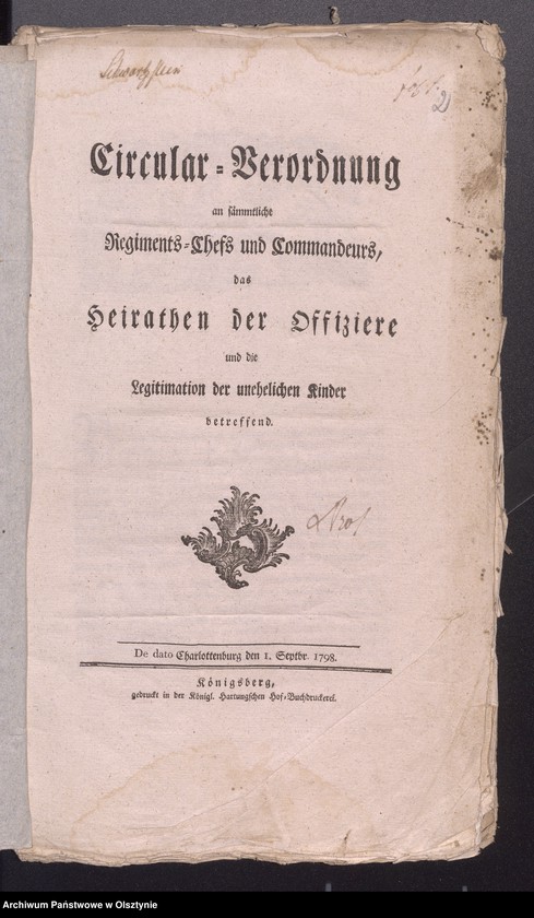 image.from.unit.number "Acta generalia und SpecialiaDie Copulation angehende Sachen (Circular-Verordnungen, Anweisungen)"