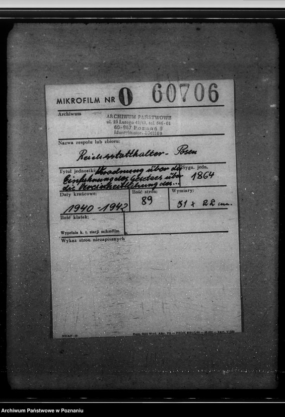 Obraz 2 z jednostki "Verordnung über die Einführung des Gesetzes über die Vereinheitlichung des Gesundheitswesens in den eingegliederten Ostgebieten."