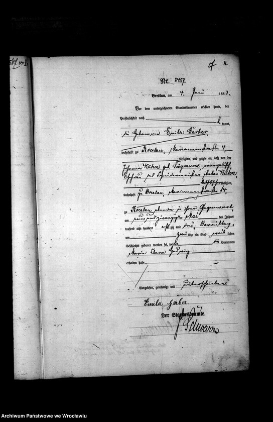 image.from.unit.number "Geburts-Haupt-Register Breslau II 1883 Band 7"