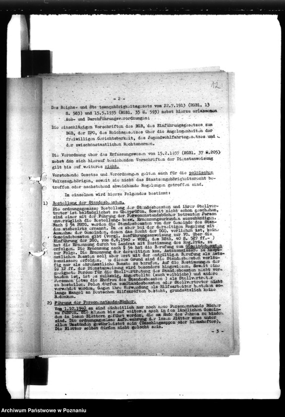 Obraz 17 z jednostki "Anordnungen, Vordrucke etc."