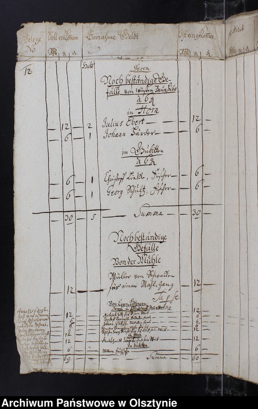 image.from.unit.number "Jahr Kirchen Rechnung aller Einnahme und Ausgabe, wie auch Bau-Rechnung"