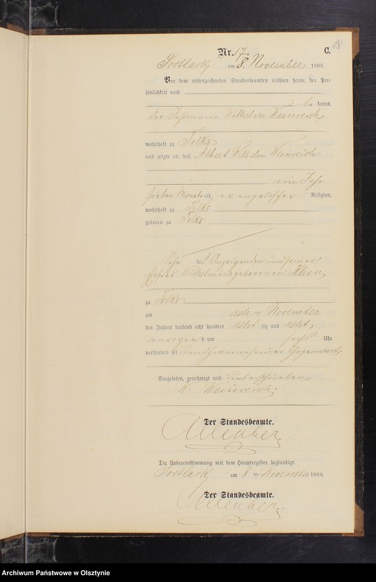 image.from.unit.number "Sterbe-Neben-Register Nr 1 - 19"