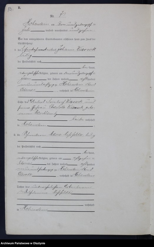 image.from.unit.number "Heirats-Neben-Register Nr 1 - 27"