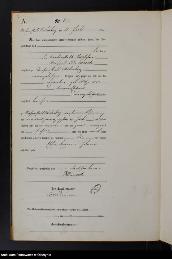 image.from.unit.number "Geburts-Haupt-Register Nr 1 - 6"