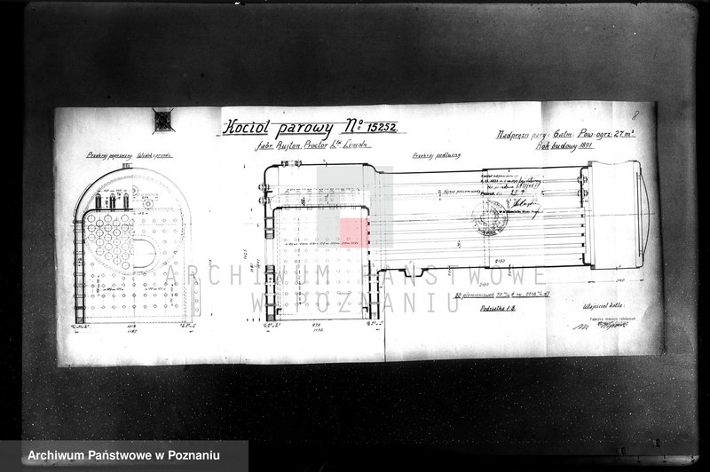 Obraz 12 z jednostki "Fabryka Maszyn Rolniczych w Pleszewie pow. jarociński nr fabr. kotła 15252 nr woj. kotła 6102"