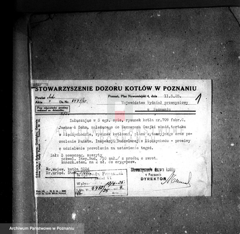 Obraz 5 z jednostki "Tartak Dt. Czajki w Międzychodzie nr woj. kotła 5224"