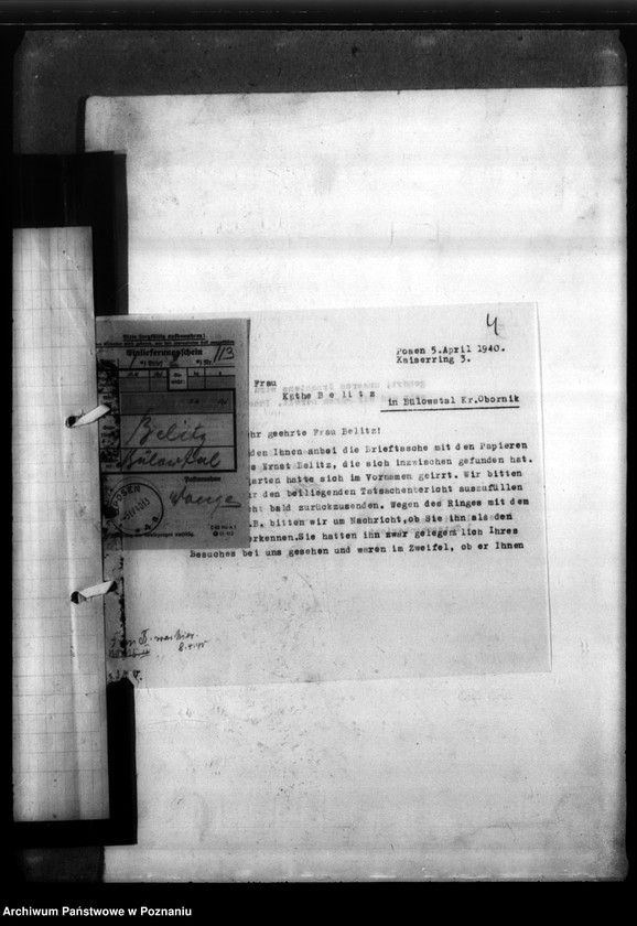 Obraz 8 z jednostki "Ernst Belitz Bülowstal, Kreis Obornik (Oborniki)"