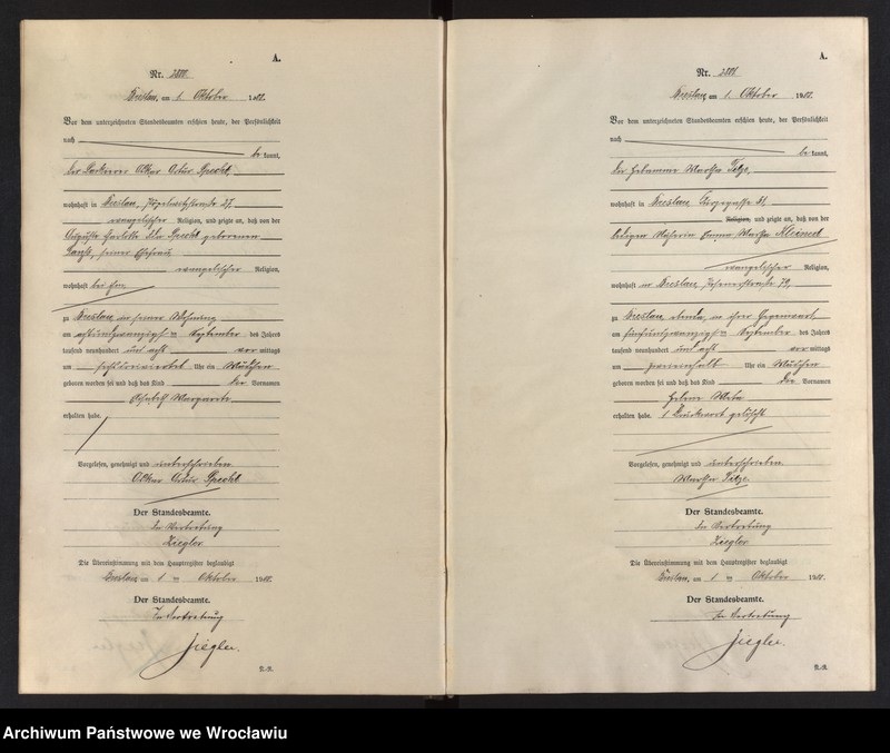 image.from.unit.number "Geburts-Neben-Register Breslau I 1908 Band 8"