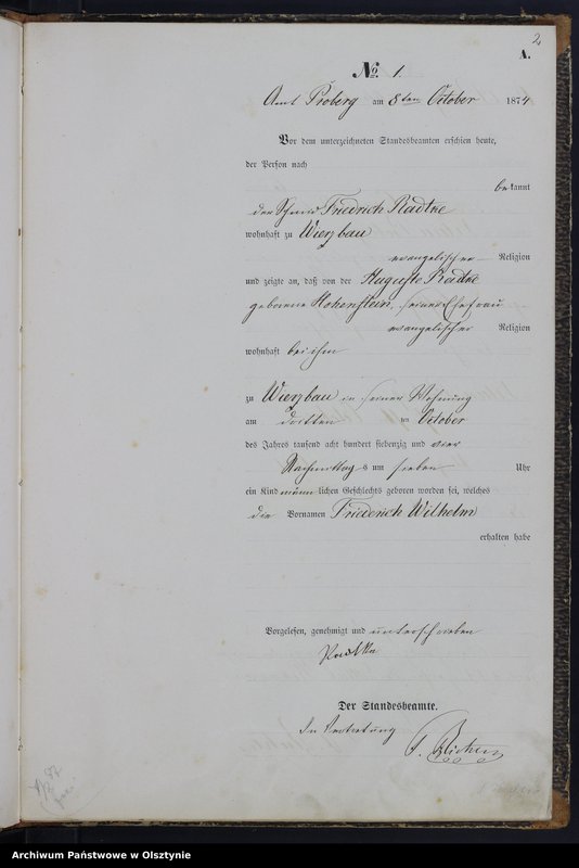 Obraz 4 z jednostki "Haupt-Geburts-Register Nr 1 - 19"