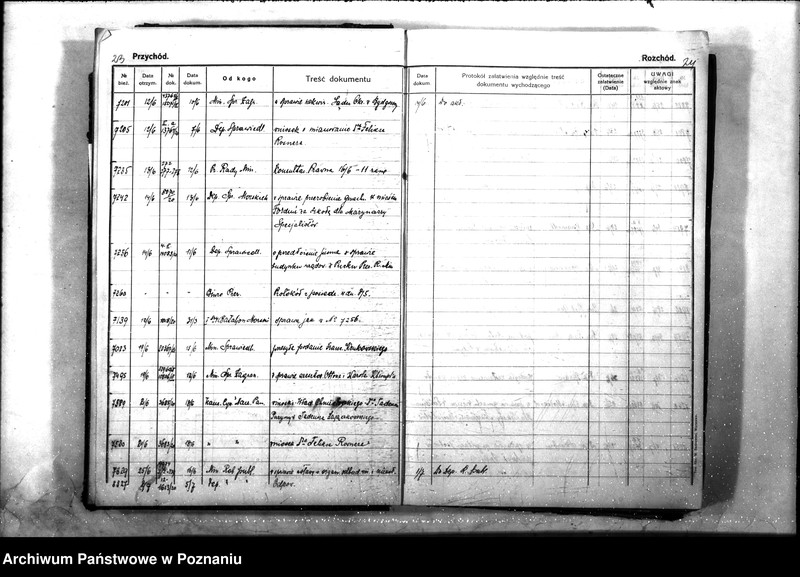 Obraz 16 z jednostki "[Dziennik podawczy] rok 1920 - L.dz."