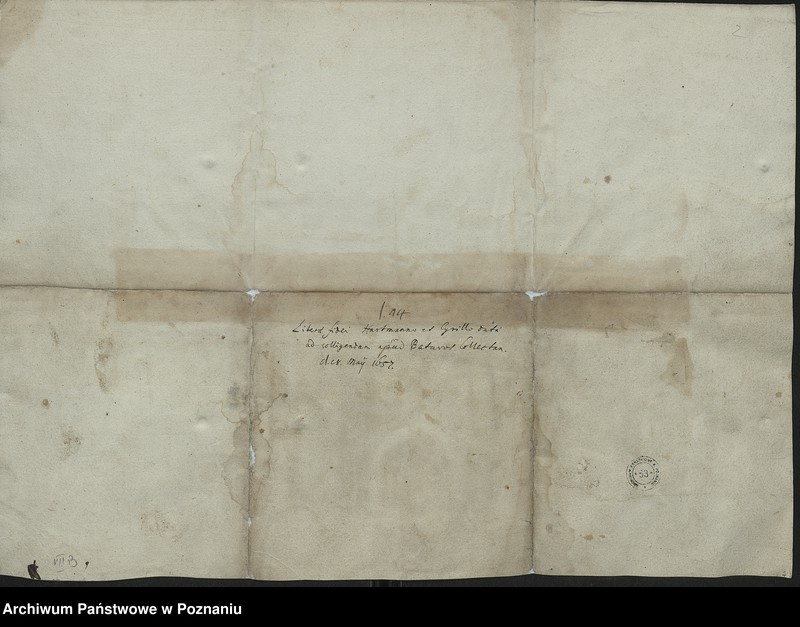 Obraz 5 z jednostki "/Oryginalne pismo oraz kopia seniorów duchownych i świeckich do kościoła ewangelickiego w Belgii i Holandii z prośbą o kolektę z powodu zniszczenia Leszna. Pismo poleca wysłanego z nim rektora gimnazjum samuela Hartmana i profesora Pawła Cyrillu