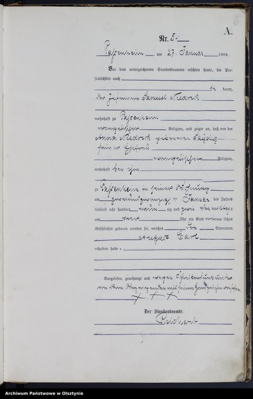 image.from.unit.number "Geburts-Haupt-Register Nr 1 - 74"