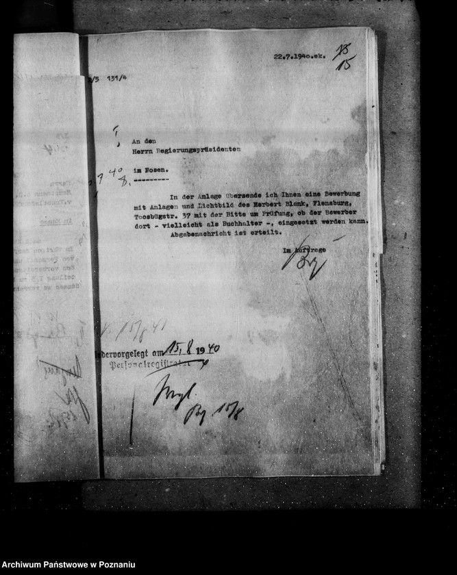 Obraz 19 z jednostki "Angestellten der Zentralstelle "Deutsche Volksliste" Posen"