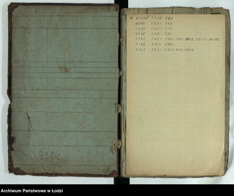 Obraz 4 z jednostki "Księga ludności stałej Łódź - cyrkuł III nr 1347-1383"
