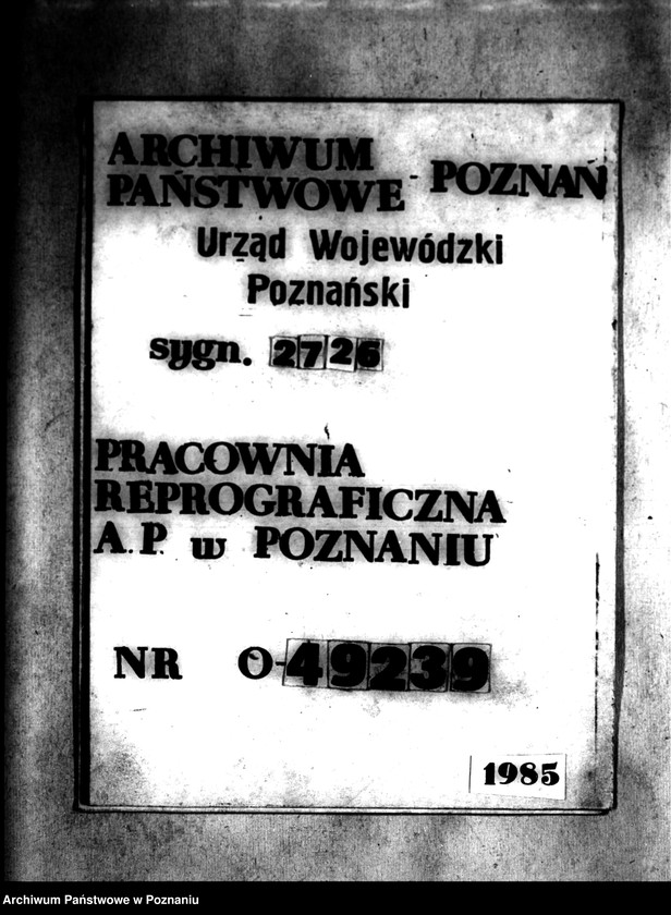 Obraz 1 z jednostki "Majątek Wierzenica powiatu poznańskiego wyłączenie z art. 4 i 5 ustawy o reformie rolnej August Cieszkowski"
