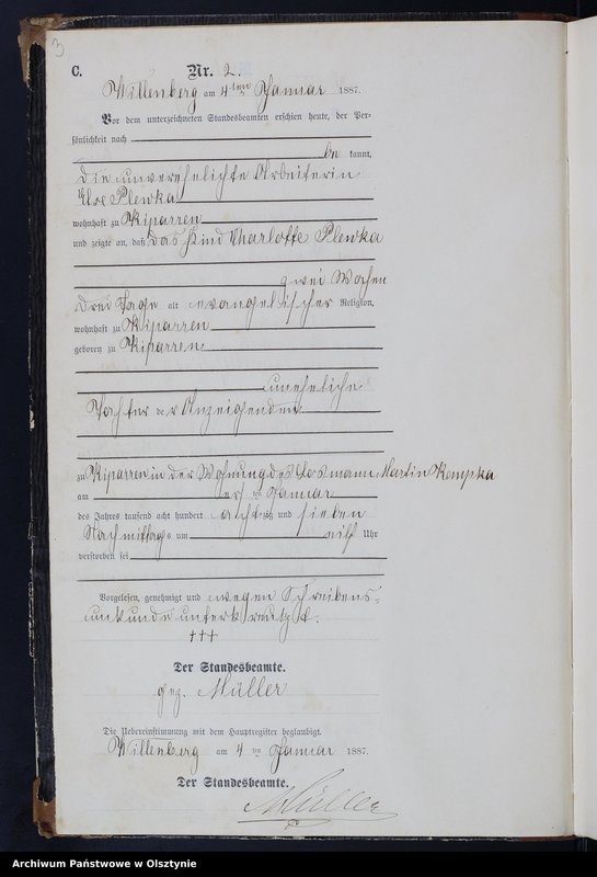 image.from.unit.number "Sterbe-Neben Register Nr 1 - 129"