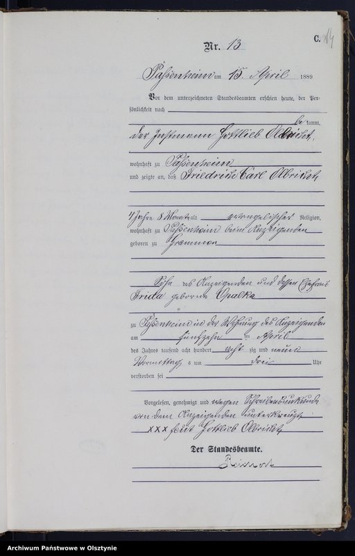 image.from.unit.number "Sterbe-Haupt-Register Nr 1 - 49"