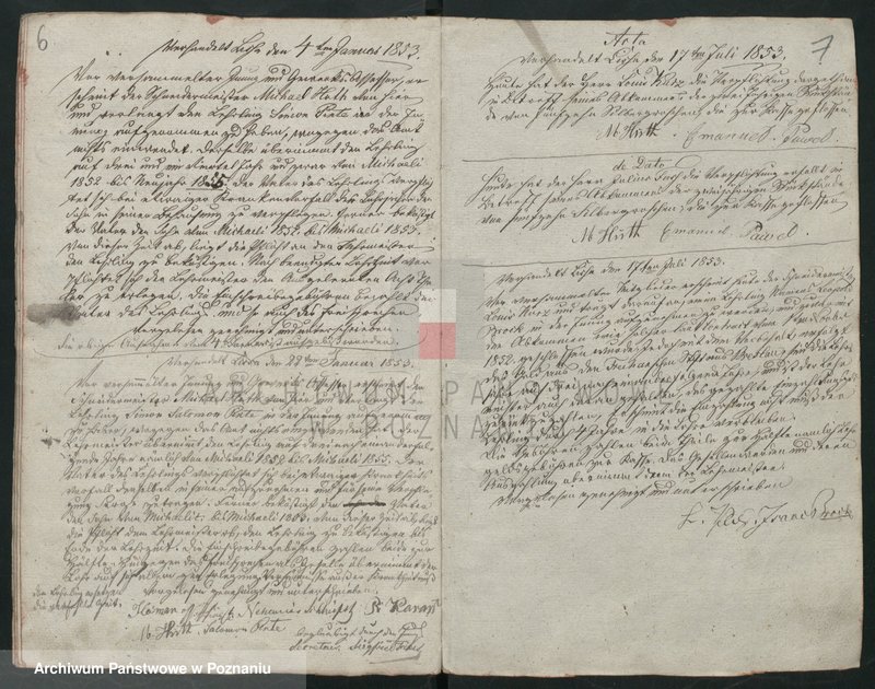 image.from.unit.number "[Protokolarz cechu krawców w Lesznie]. Wpisy uczniów, wyzwolin, rejestry dochodów i rozchodów"