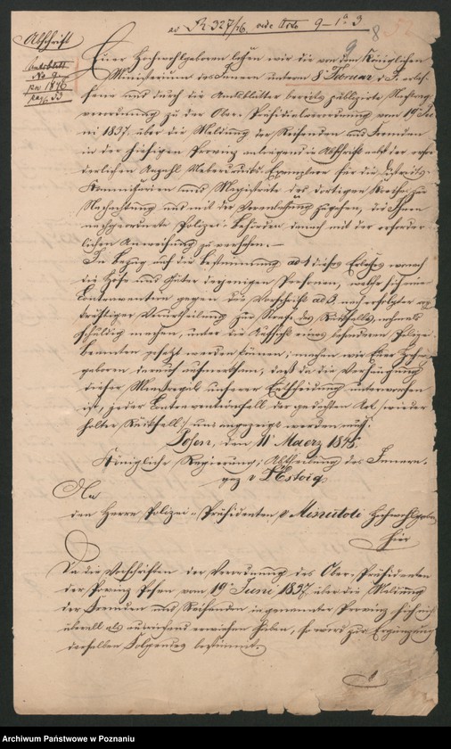 Obraz 20 z jednostki "A. gen. betr. das polnische Flüchtlingswesen in der Provinz Posen. Hierzu Verzeichnis der ausgewiesenen Ausländer"