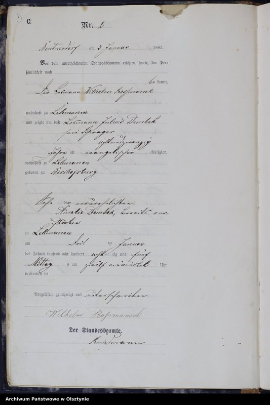 image.from.unit.number "Sterbe-Haupt-Register Nr 1 - 253"