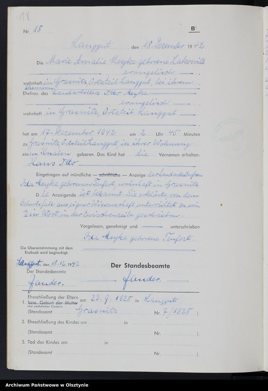 image.from.unit.number "Geburtenbuch/Zweitbuch/ Nr 1 - 18"