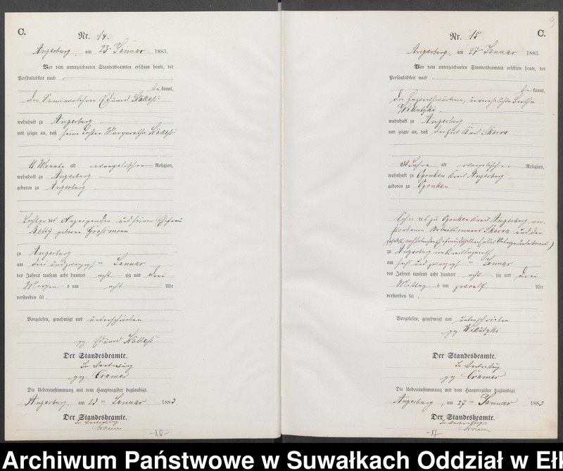 image.from.unit.number "Sterbe-Neben-Register des Preussischen Standes-Amtes Angerburg Kreis Angerburg"