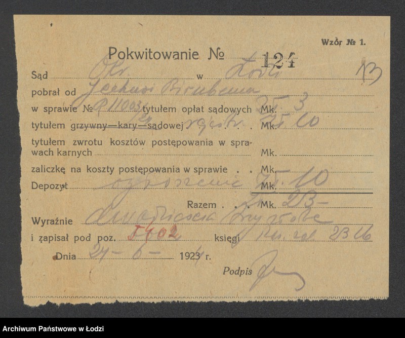 Obraz 15 z jednostki "Jechuda Birnbaum- sprzedaż pończoch i trykotów"