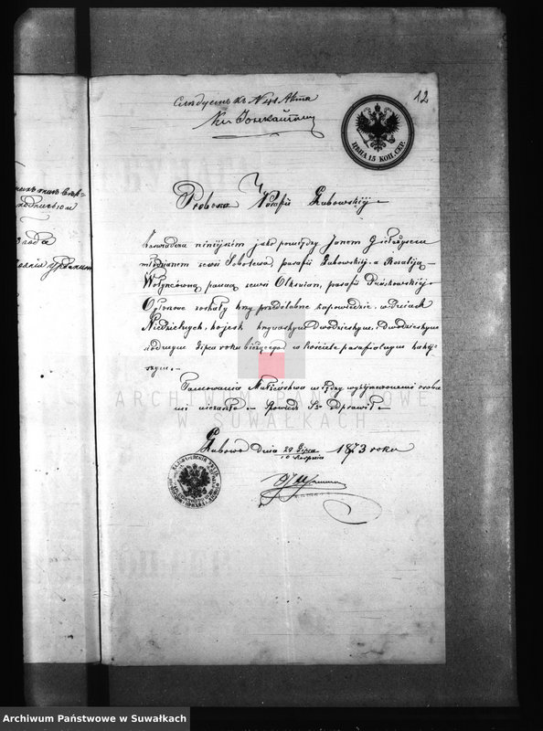 image.from.unit.number "Dokumenty k Aktam Brakosočetanija Punskago Prichoda s 1873 goda"