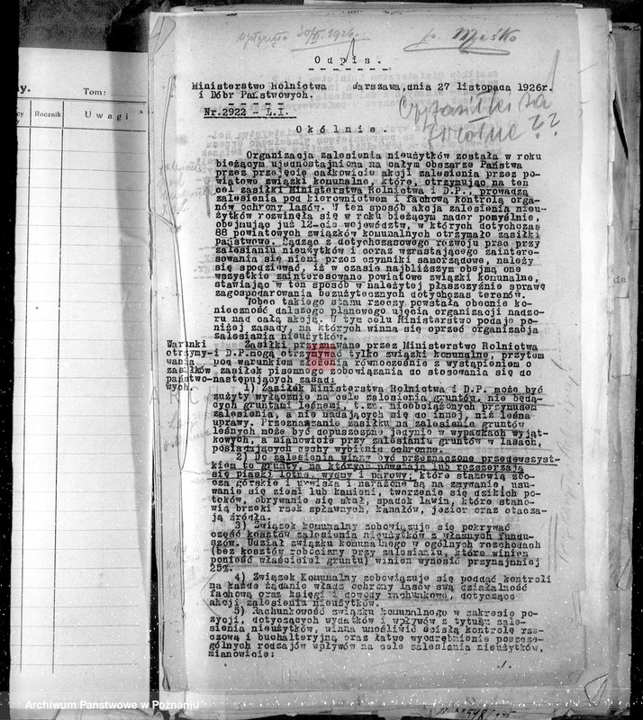 image.from.unit.number "Subwencje na zalesienie nieużytków /generalia/"