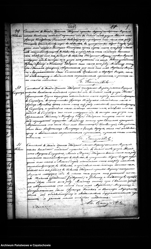 Obraz 20 z jednostki "Księga urodzeń, małżeństw i zgonów parafii rzymskokatolickiej w Praszce z roku 1873"