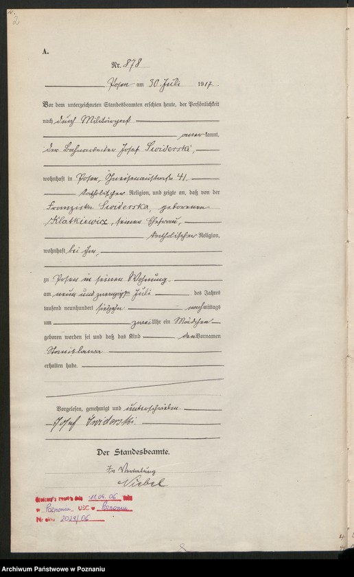 Obraz 4 z jednostki "Księga miejscowa urodzeń tom III [Rejestr główny urodzeń]"