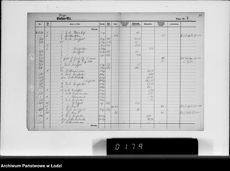 Obraz 18 z jednostki "Beschlagnahme Kripo.[Kartoteka skonfiskowanych kosztowności]"