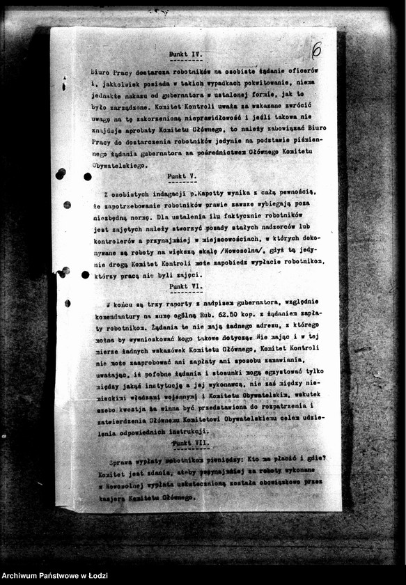 Obraz 8 z jednostki "Korespondencja różnych z Sekcją Zaprowiantowania Miasta"