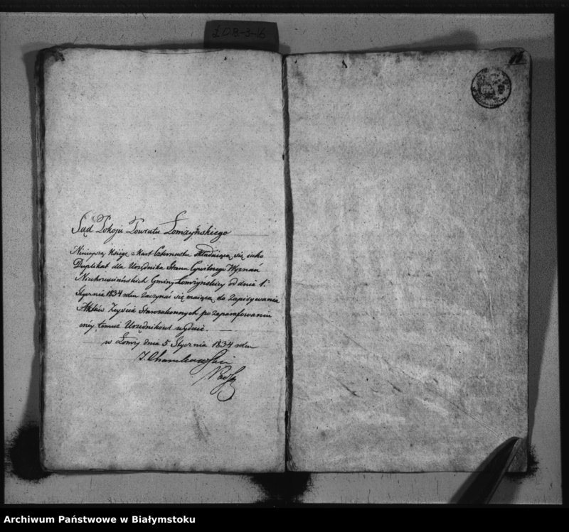 image.from.unit.number "Książka do zapisywania aktow zejścia wyznań niechrzescijańskich"