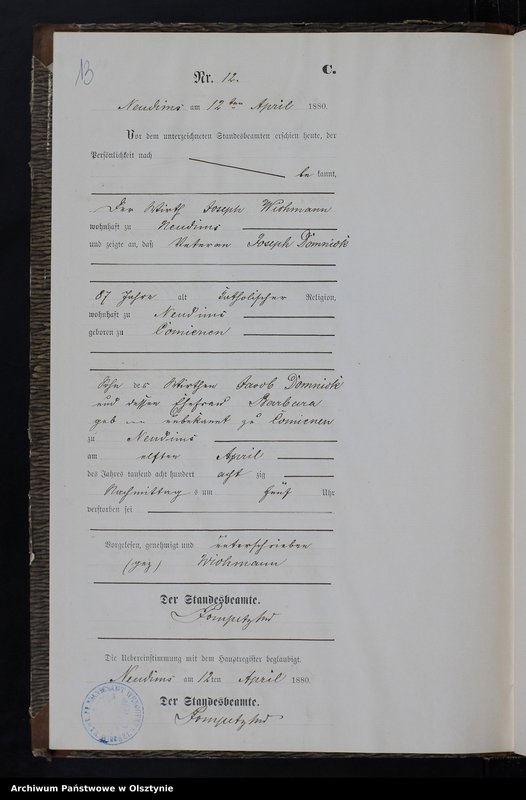 image.from.unit.number "Sterbe-Neben-Register Nr 1 - 49"