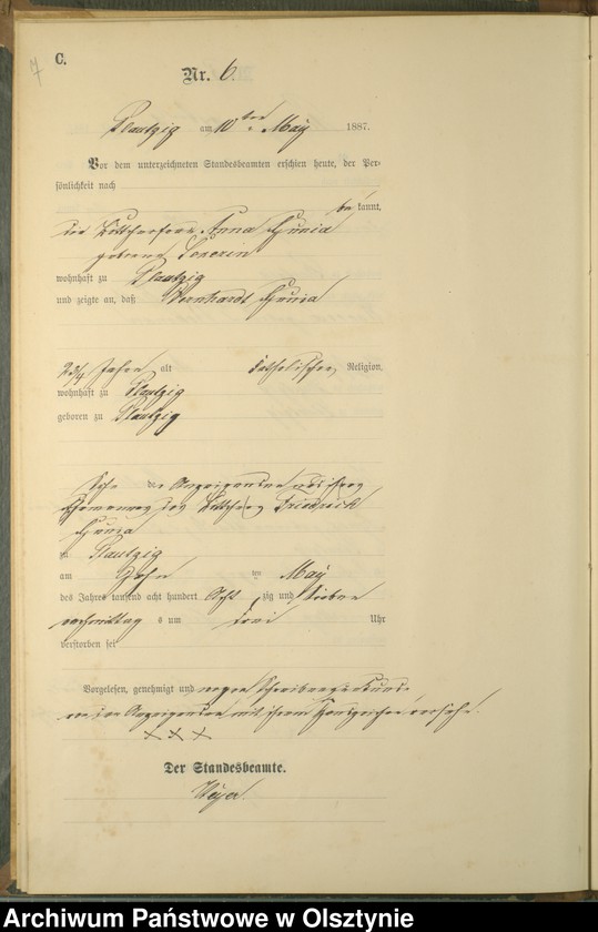 image.from.unit.number "Sterbe-Haupt-Register Nr 1 - 15"