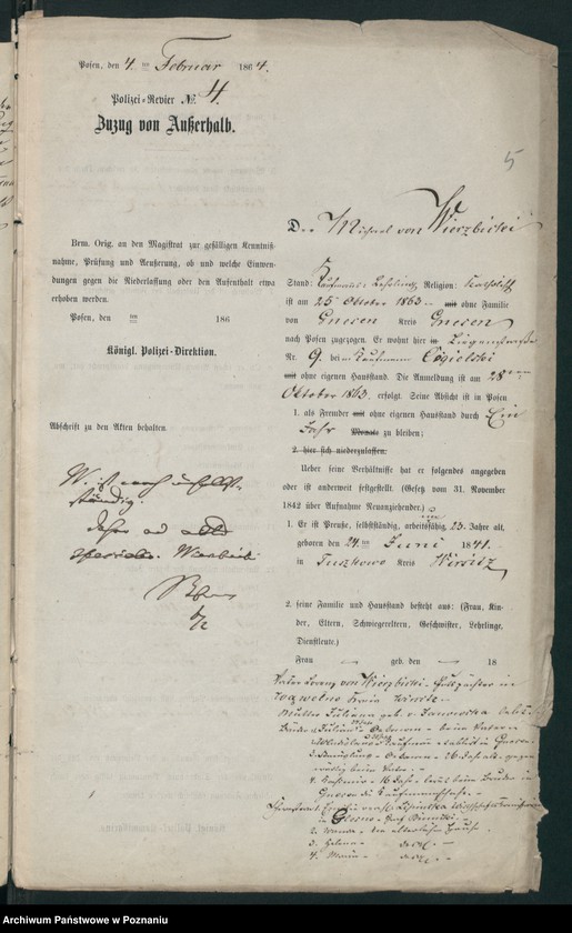 Obraz 8 z jednostki "A. betr. den Michael von Wierzbicki"