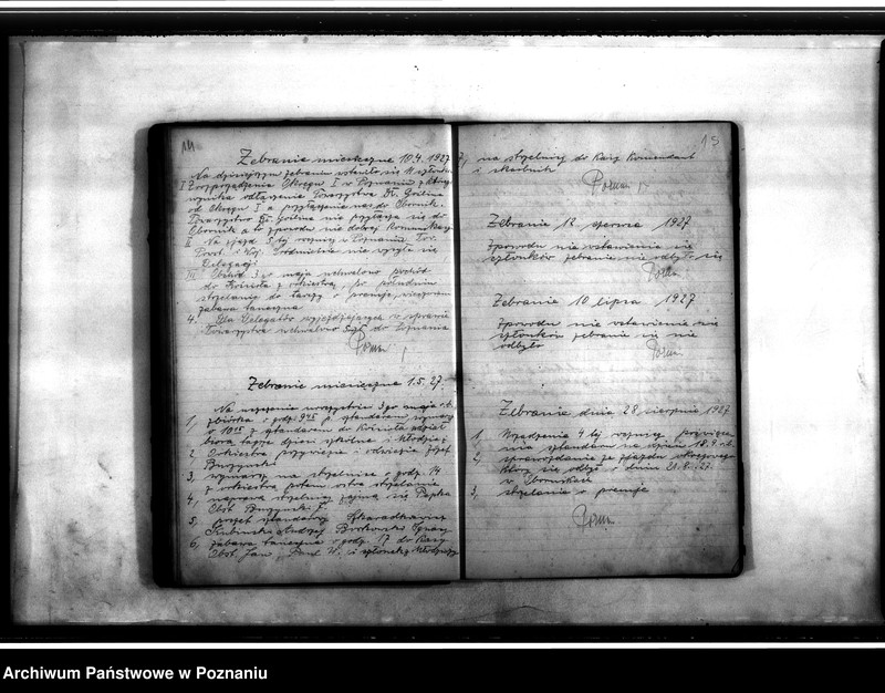 Obraz 11 z jednostki "Protokoły zebrań Towarzystwa Powstańców i Wojaków w Długiej Goślinie"