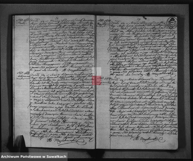 image.from.unit.number "Duplikat do zapisywania Aktów Urodzonych Zaślubionych i Zmarłych w Parafii Filipowskiey na rok 1847-my"