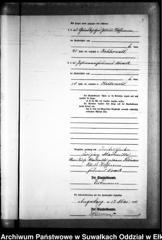 image.from.unit.number "Heiraths-Neben-Register des Preussischen Standes-Amtes Kehlen Kreis Angerburg"