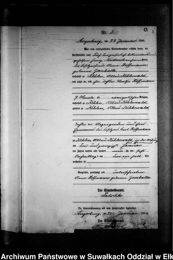 image.from.unit.number "Sterbe-Neben-Register des Preussischen Standes-Amtes Kehlen Kreis Angerburg"