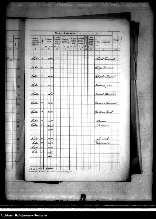 Obraz 7 z jednostki "Ostateczny plan dzielczy i nowy kataster majątku Trzcinica powiatu kępińskiego parcelacja prywatna"