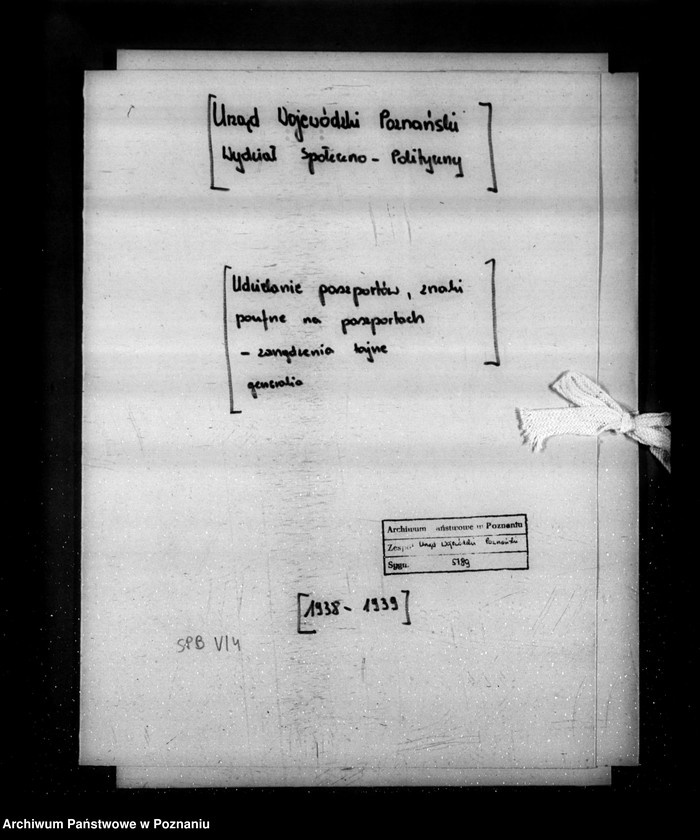 Obraz 4 z jednostki "/Udzielanie paszportów, znaki poufne na paszportach- zarządzenia tajne generalia/"