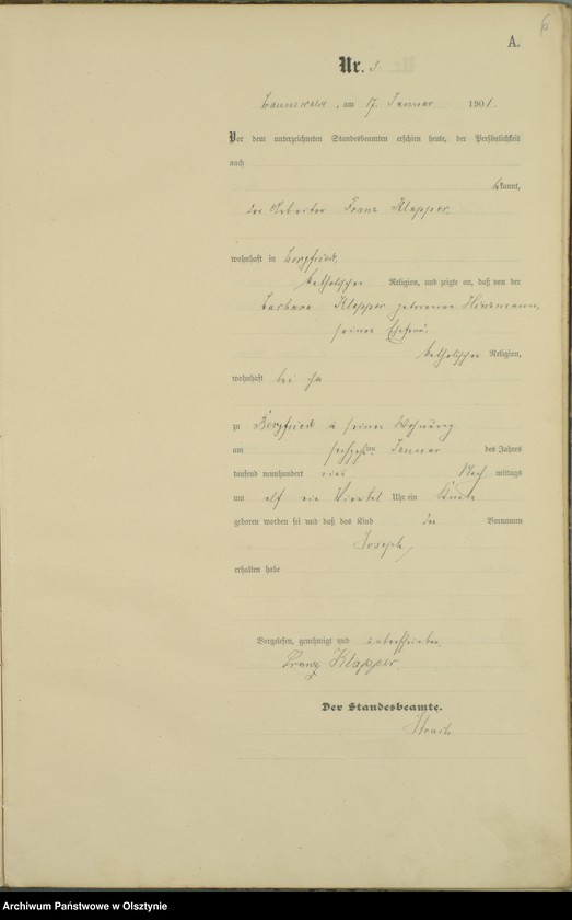 image.from.unit.number "Geburts-Haupt-Register Nr 1 - 72"